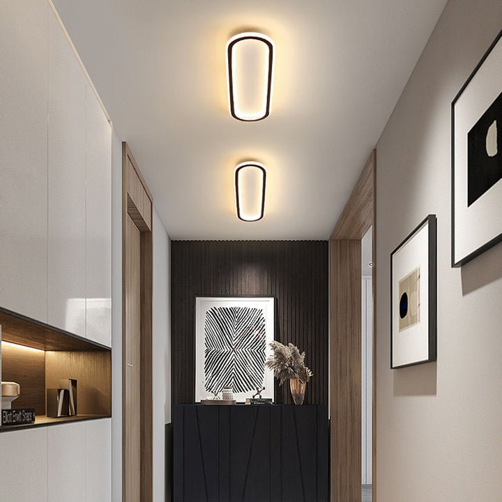 Modern Corridor Aisle Long Ceiling Light Detail