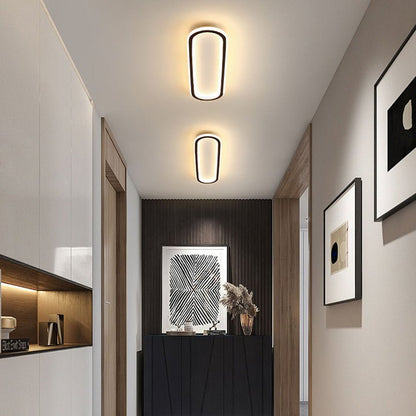Modern Corridor Aisle Long Ceiling Light Detail