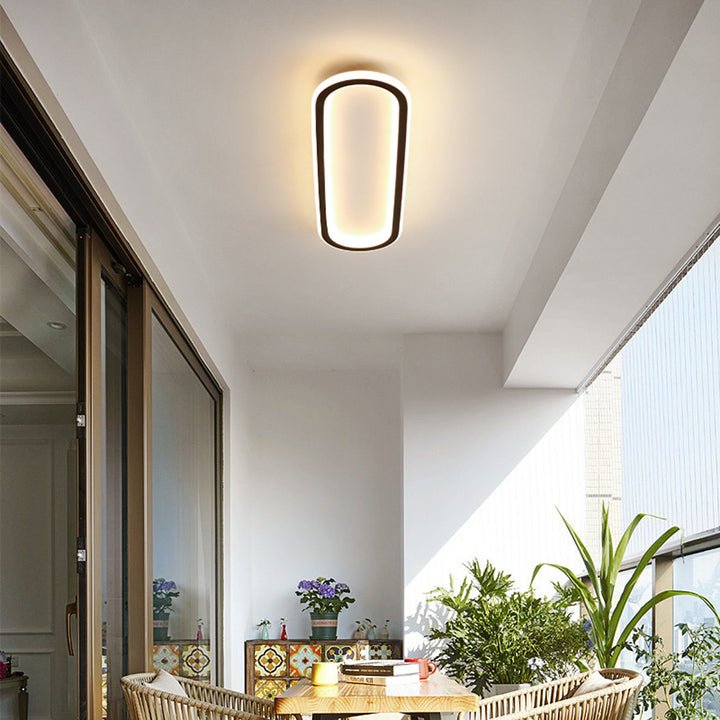 Modern Corridor Aisle Long Ceiling Light Front