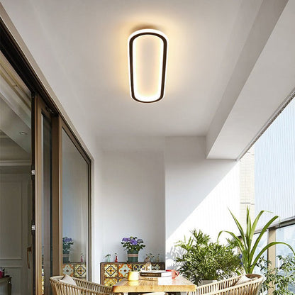 Modern Corridor Aisle Long Ceiling Light Front