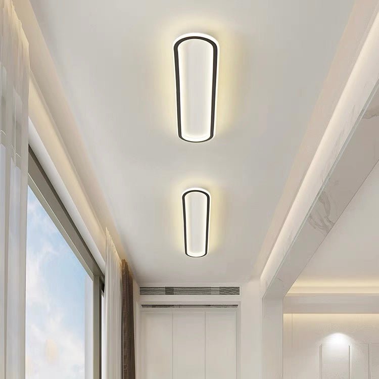Modern Corridor Aisle Long Ceiling Light Side