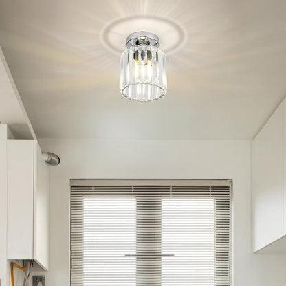Modern Crystal Flush Mount Ceiling Light Cube Shade View 36