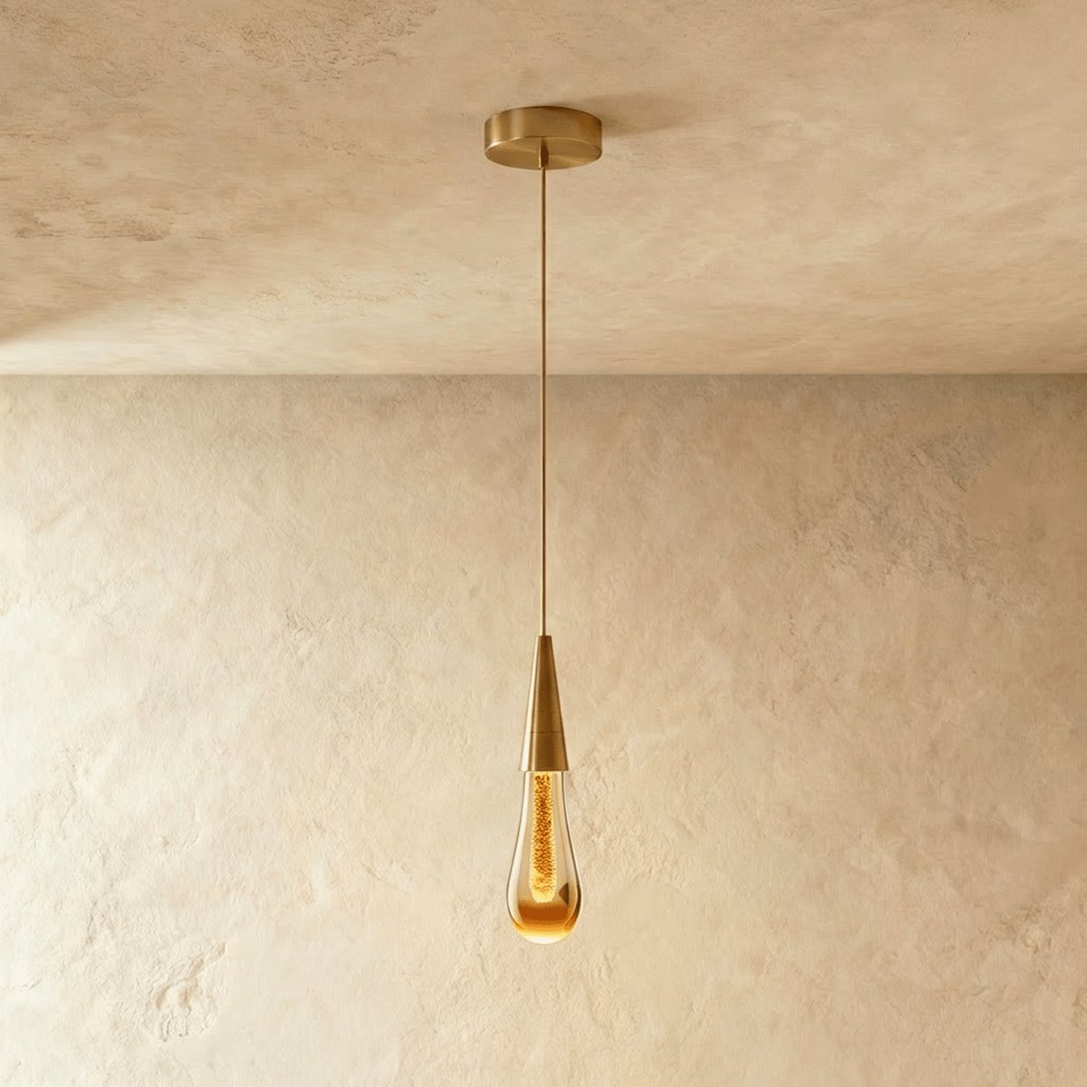 Modern Crystal Pendant Light Teardrop Chrome Hero