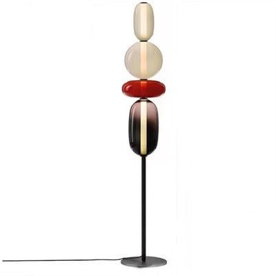 Modern Dimmable LED Floor Lamp Stacked Pebble View 18