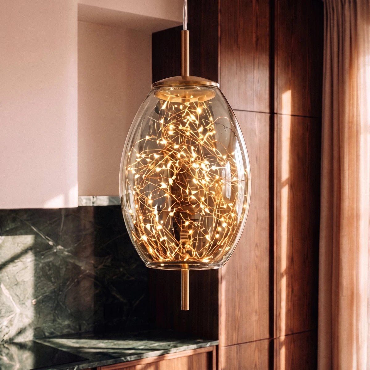 Modern Glass Pendant Light Firefly Cluster Alternate