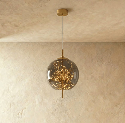 Modern Glass Pendant Light Firefly Cluster Back