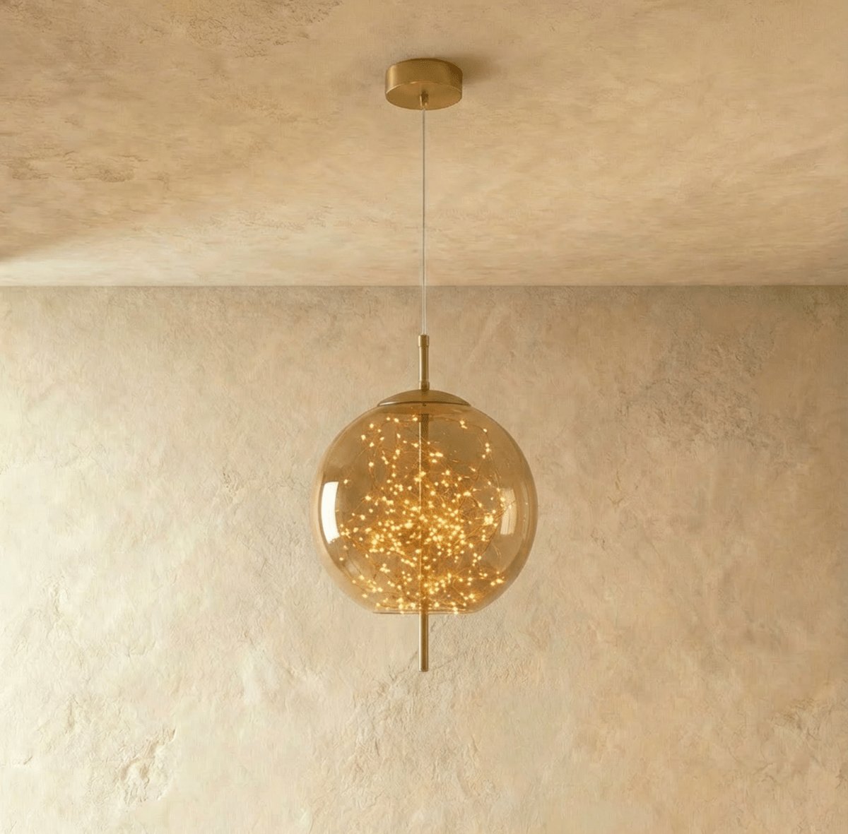 Modern Glass Pendant Light Firefly Cluster Close Up