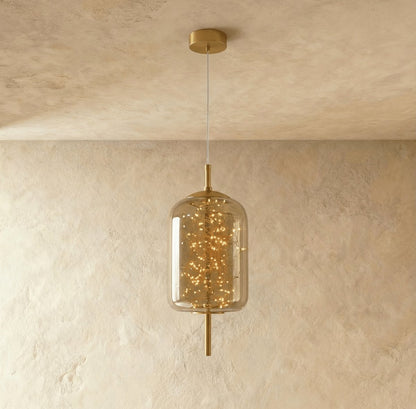 Modern Glass Pendant Light Firefly Cluster Detail