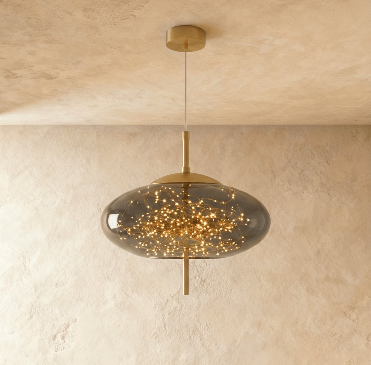 Modern Glass Pendant Light Firefly Cluster Lifestyle
