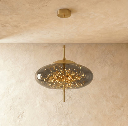 Modern Glass Pendant Light Firefly Cluster Lifestyle