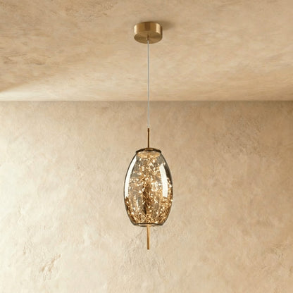 Modern Glass Pendant Light Firefly Cluster Side