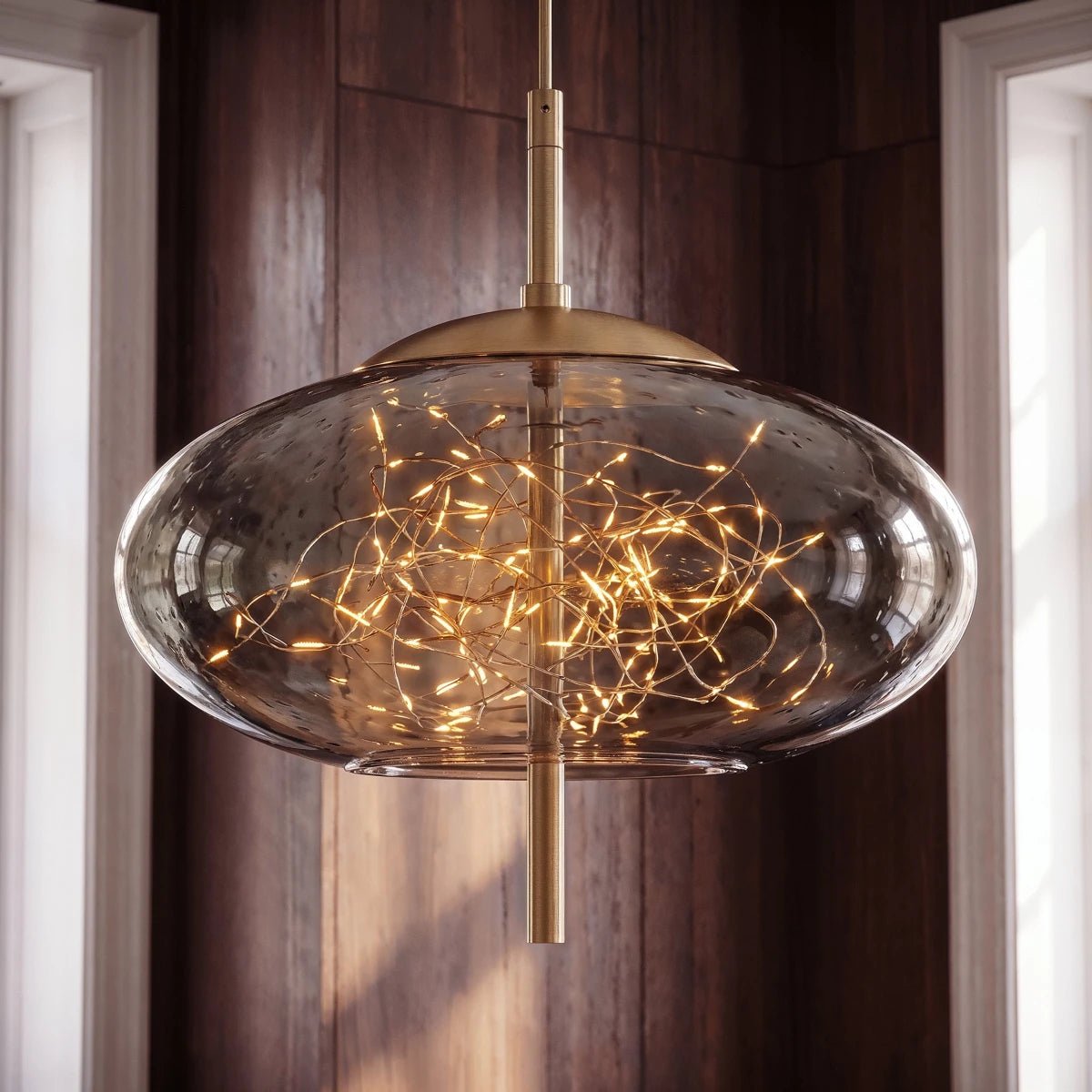Modern Glass Pendant Light Firefly Cluster View 12