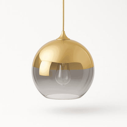 Modern Glass Pendant Light Ombre Sphere Alternate