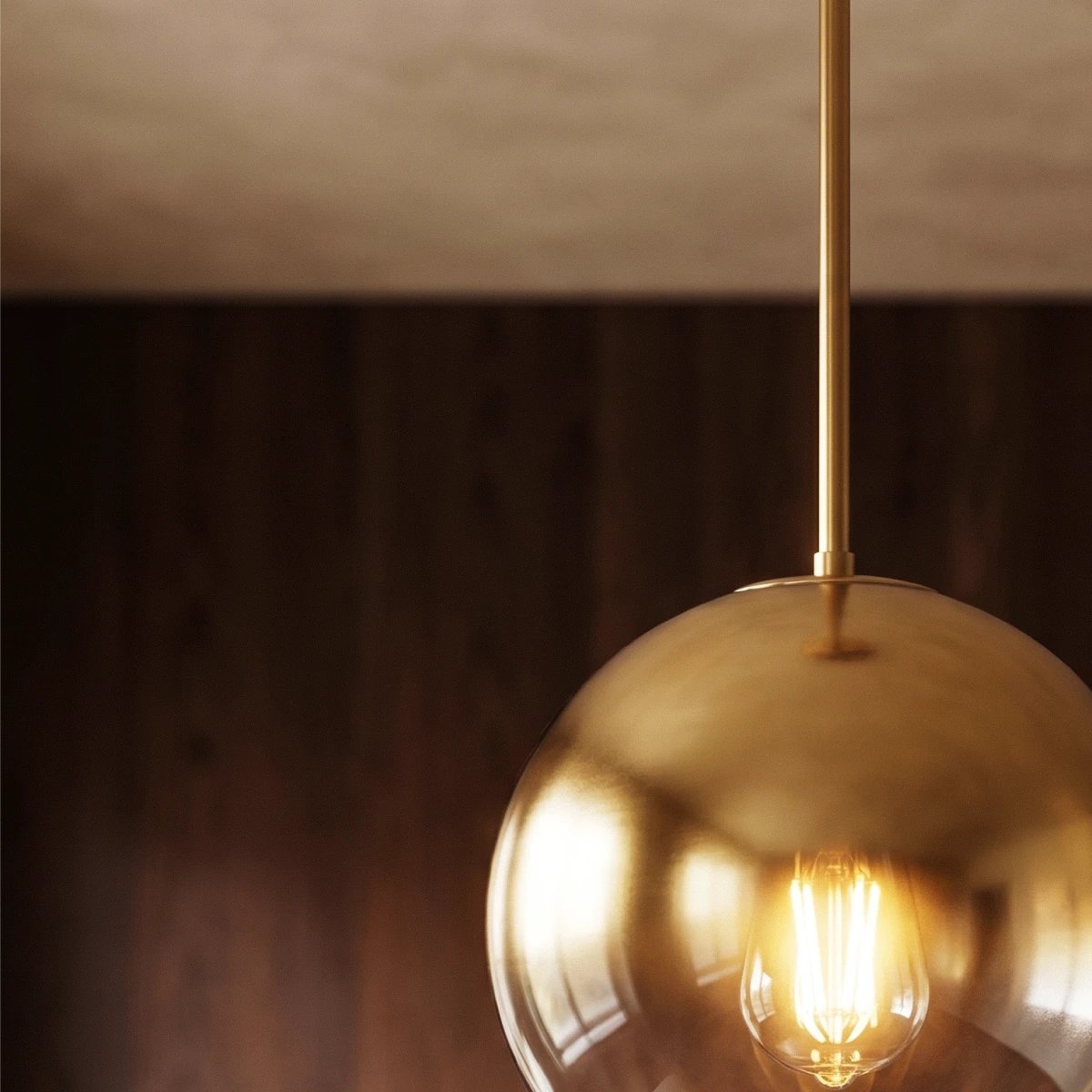 Modern Glass Pendant Light Ombre Sphere Lifestyle