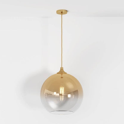 Modern Glass Pendant Light Ombre Sphere View 12