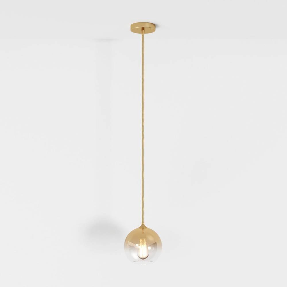 Modern Glass Pendant Light Ombre Sphere View 13