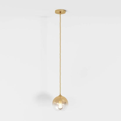 Modern Glass Pendant Light Ombre Sphere View 13