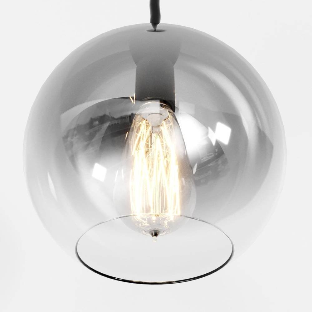 Modern Glass Pendant Light Ombre Sphere View 15