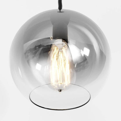 Modern Glass Pendant Light Ombre Sphere View 15