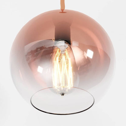 Modern Glass Pendant Light Ombre Sphere View 16