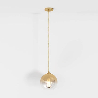 Modern Glass Pendant Light Ombre Sphere View 17