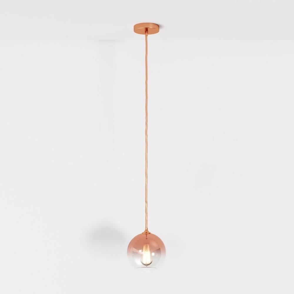 Modern Glass Pendant Light Ombre Sphere View 19