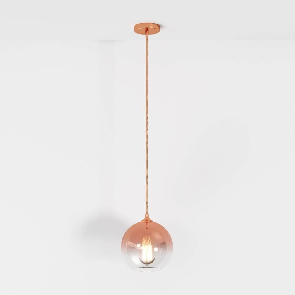 Modern Glass Pendant Light Ombre Sphere View 21