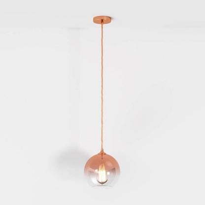 Modern Glass Pendant Light Ombre Sphere View 21