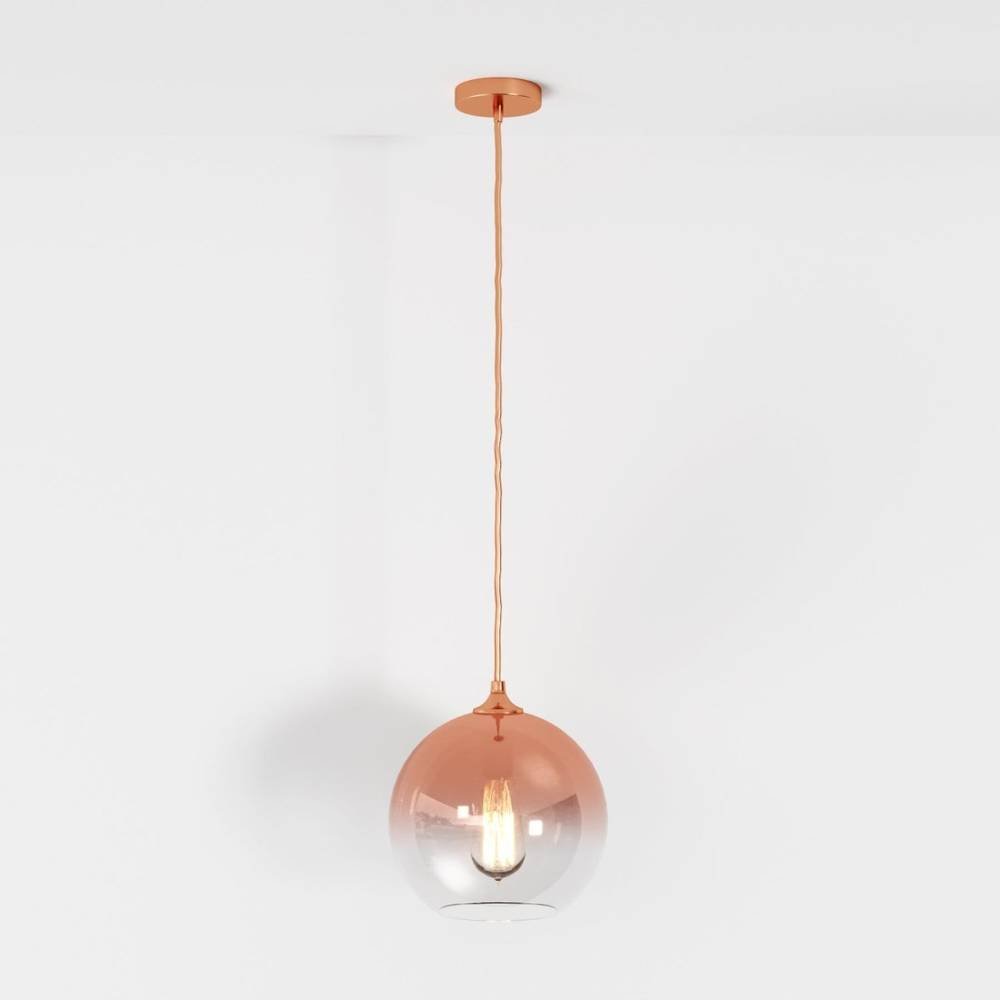Modern Glass Pendant Light Ombre Sphere View 22