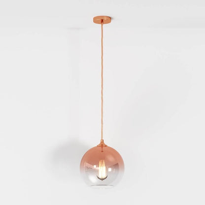 Modern Glass Pendant Light Ombre Sphere View 22
