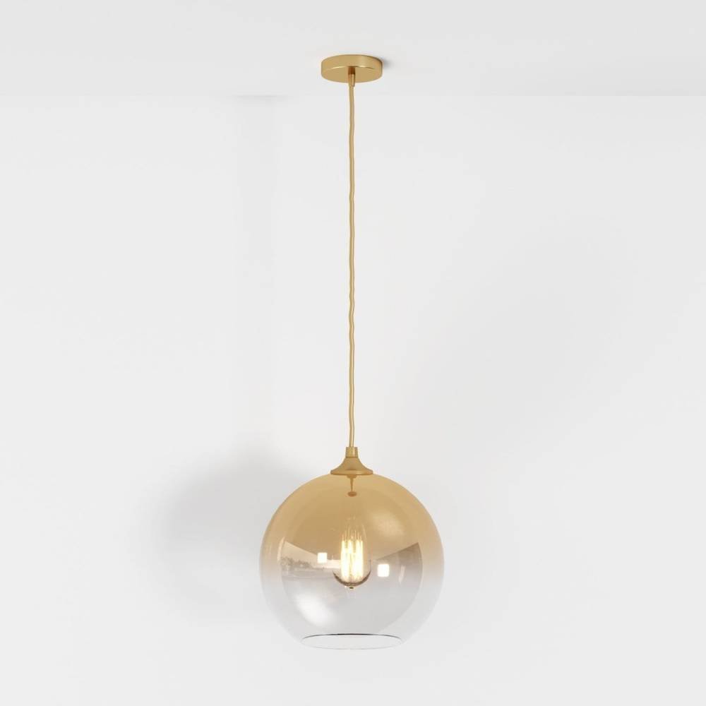 Modern Glass Pendant Light Ombre Sphere View 25