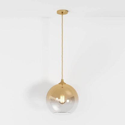 Modern Glass Pendant Light Ombre Sphere View 25