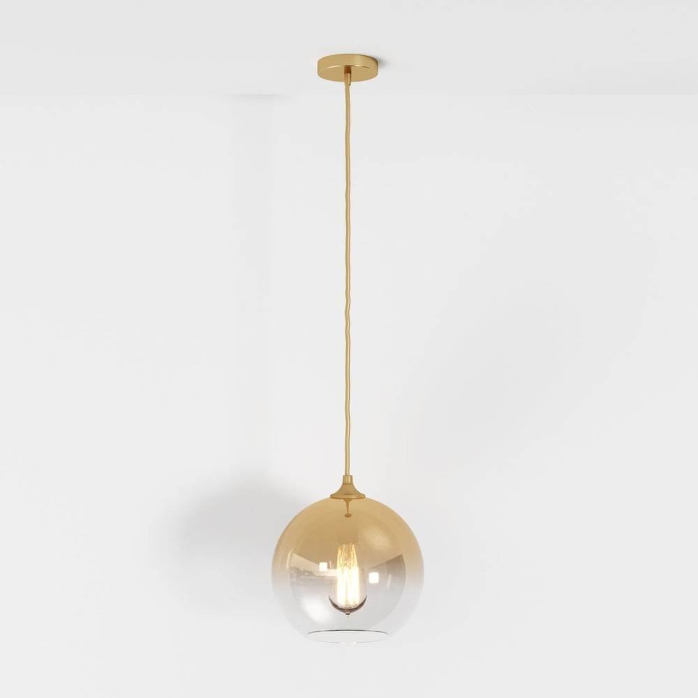 Modern Glass Pendant Light Ombre Sphere View 26
