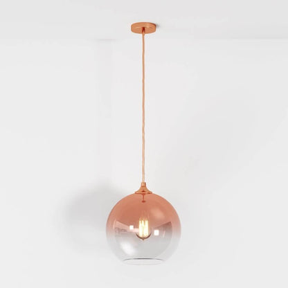 Modern Glass Pendant Light Ombre Sphere View 28