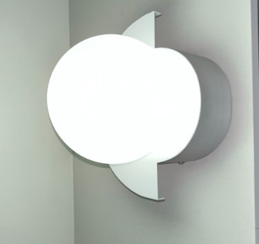 Modern Glass Wall Sconce Lamp Spherical Semicircle View 22