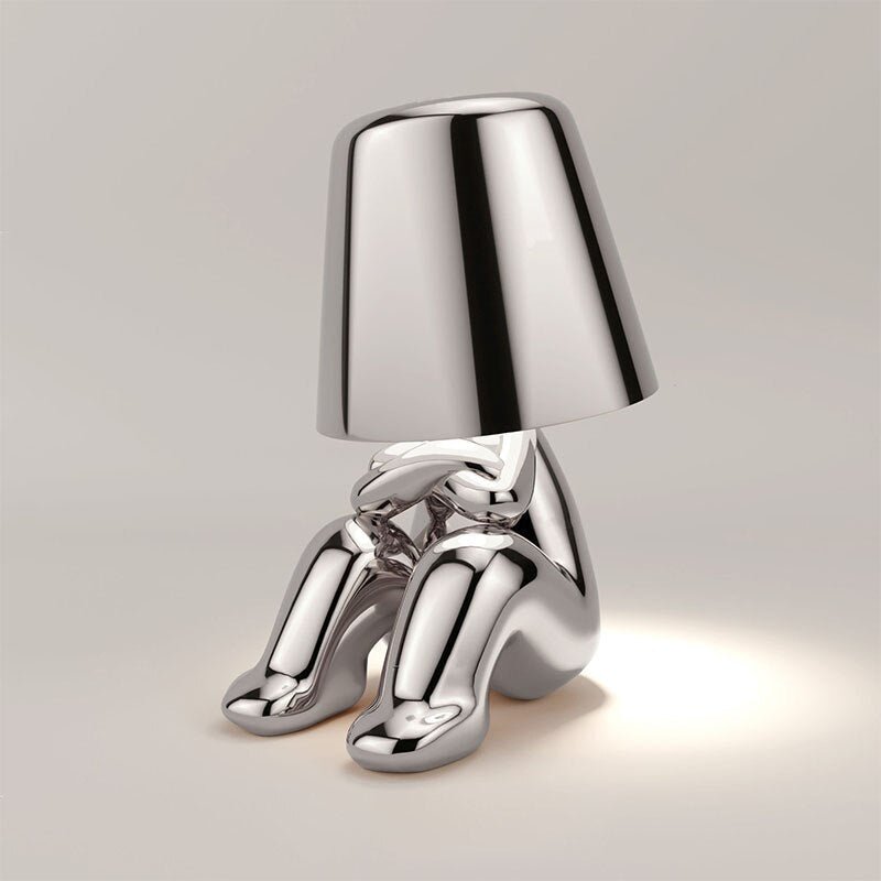 Modern Gold Figure Character Figurine Table Lamp View 11