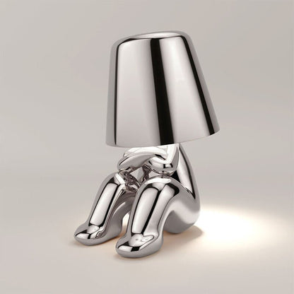 Modern Gold Figure Character Figurine Table Lamp View 11