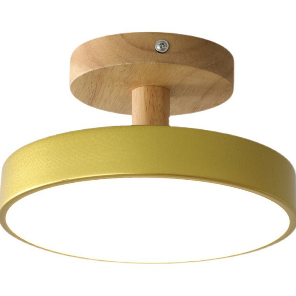 Modern Iron Ceiling Light Round Drum Shade View 24