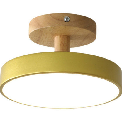 Modern Iron Ceiling Light Round Drum Shade View 24