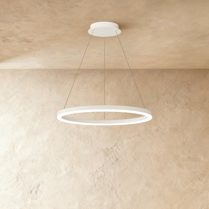 Modern Iron Chandelier Concentric Rings LED Alternate
