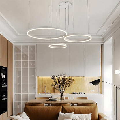Modern Iron Chandelier Concentric Rings LED View 34