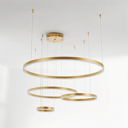 Modern Iron Chandelier Concentric Rings LED View 41