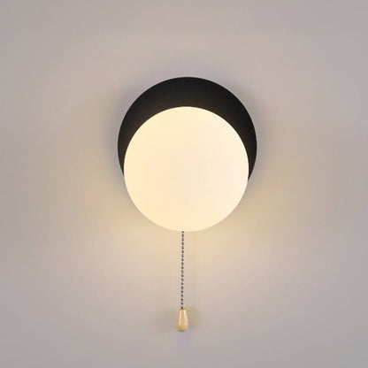 Modern Iron Glass Geometry Wall Sconce Globe Backplate View 29