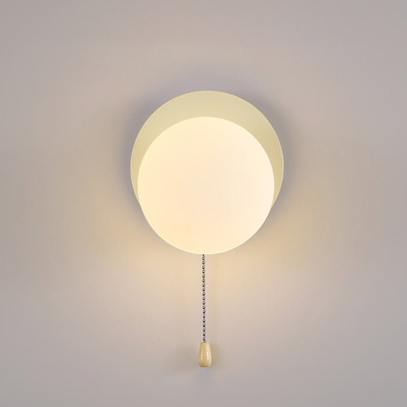 Modern Iron Glass Geometry Wall Sconce Globe Backplate View 31