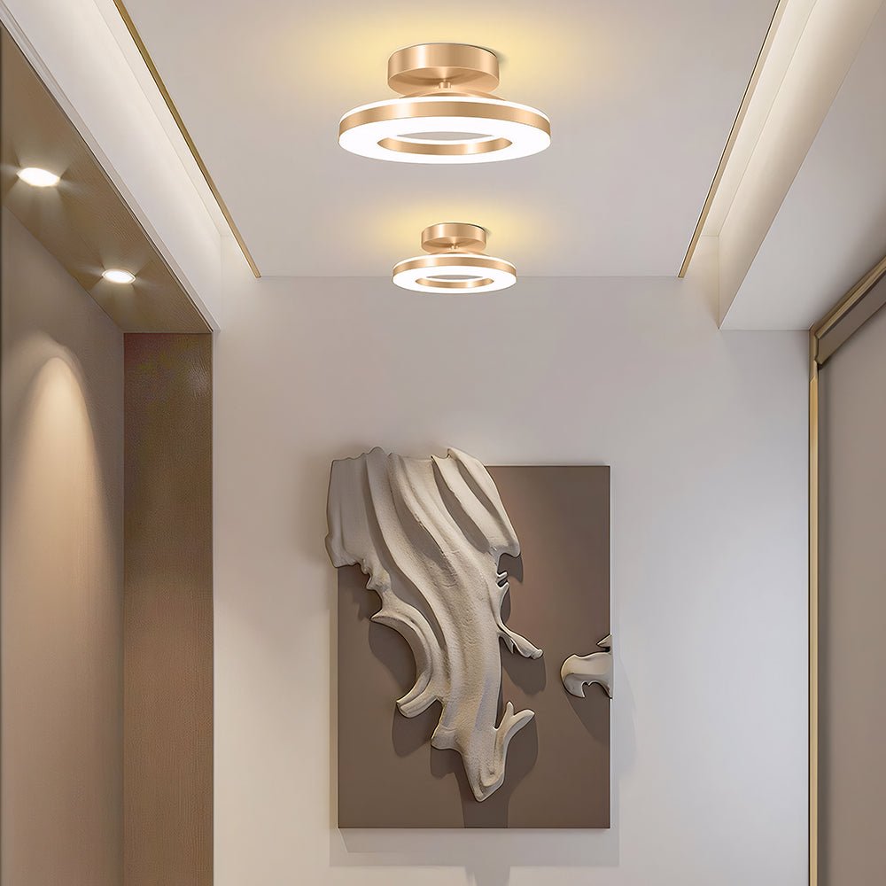 Modern Iron Hallway LED Ceiling Light Detail