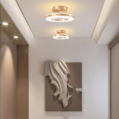 Modern Iron Hallway LED Ceiling Light Detail