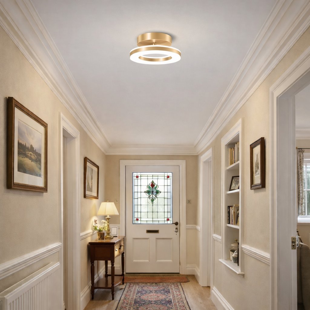Modern Iron Hallway LED Ceiling Light Front