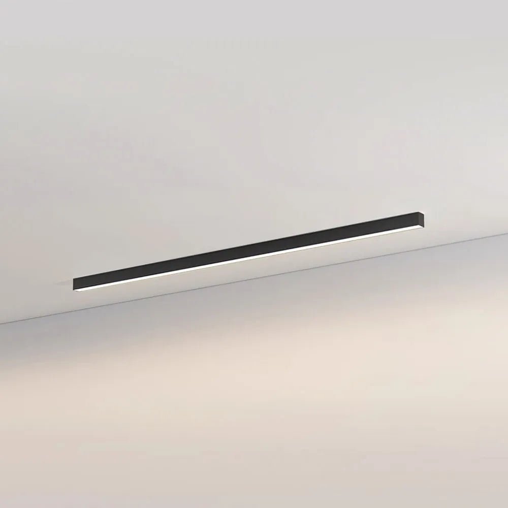 Modern Linear LED Pendant Flush Mount Light Slim Bar Front