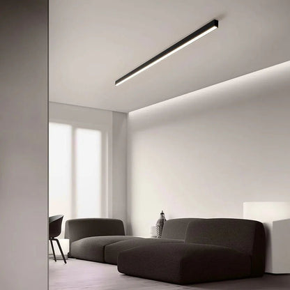 Modern Linear LED Pendant Flush Mount Light Slim Bar Lifestyle