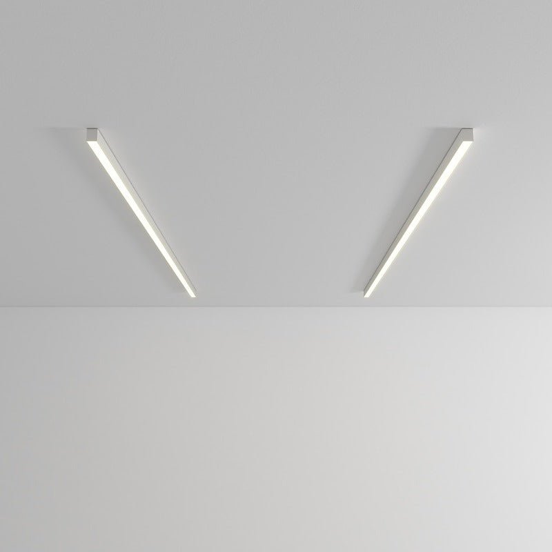 Modern Linear LED Pendant Flush Mount Light Slim Bar View 22